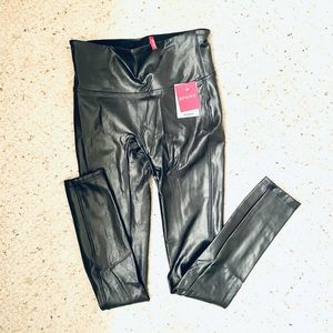 NWT Black Spanx Faux Leather Leggings